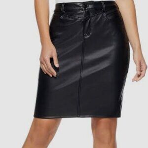 SOFIA VEGARA FAUX LEATHER LILIANA SKIRT S, 8